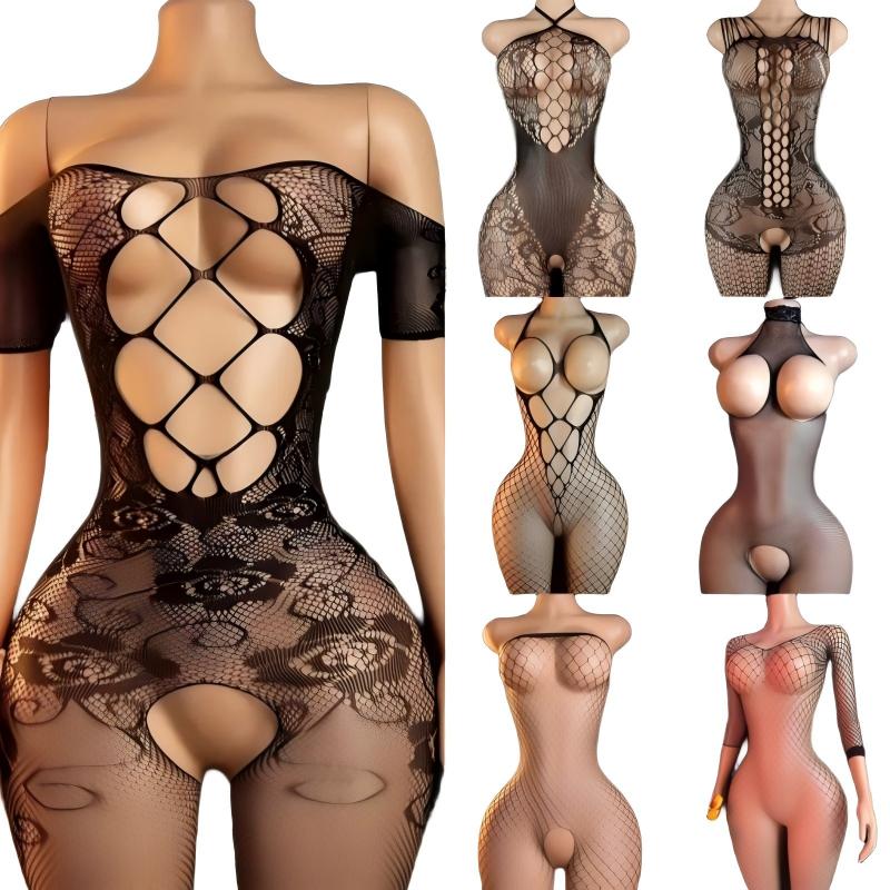 Bodystocking Fishnet - Ensemble de lingerie érotique pour femmes,