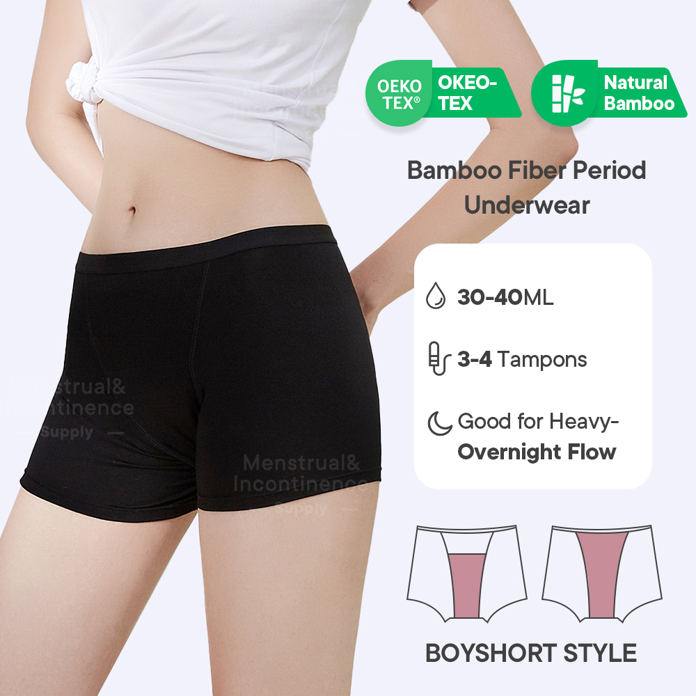Sous-vêtements menstruels en F - Boyshort Underwear avis et prix